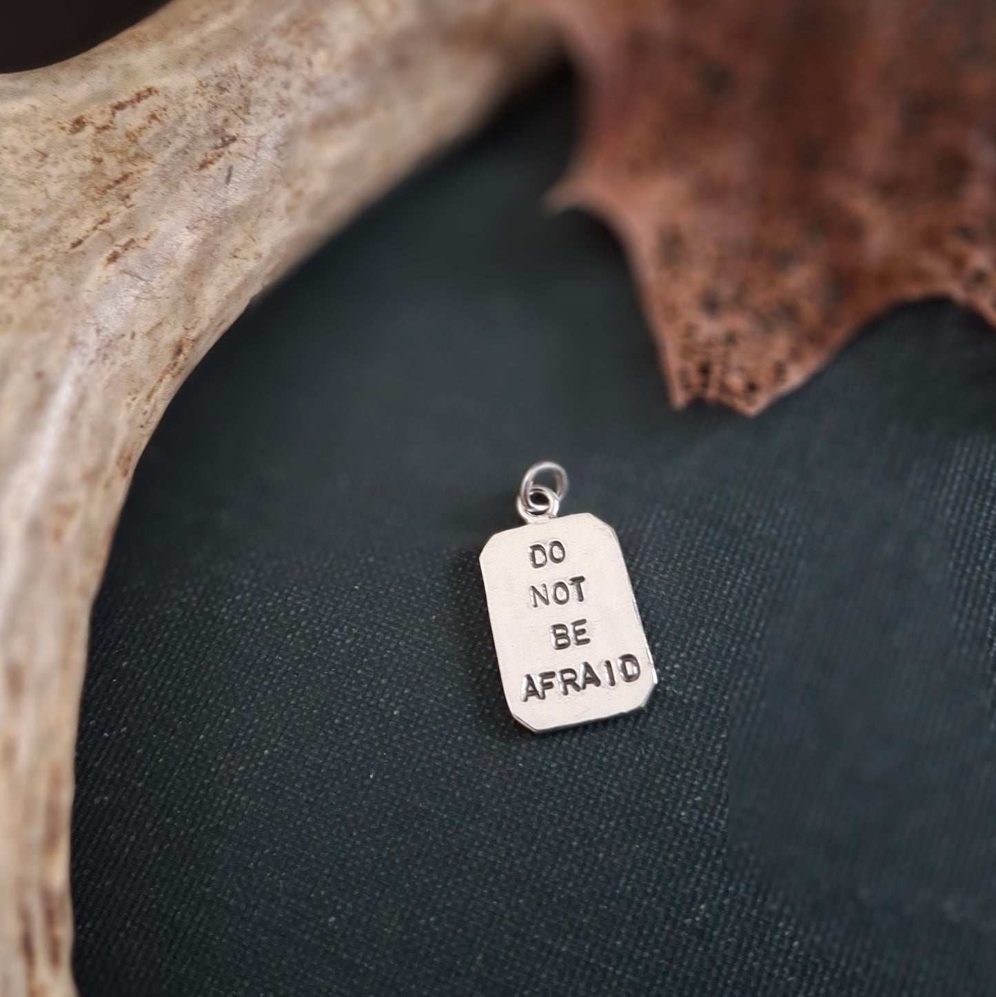 Do Not Be Afraid Charm Necklace | Hand-Stamped Sterling Silver