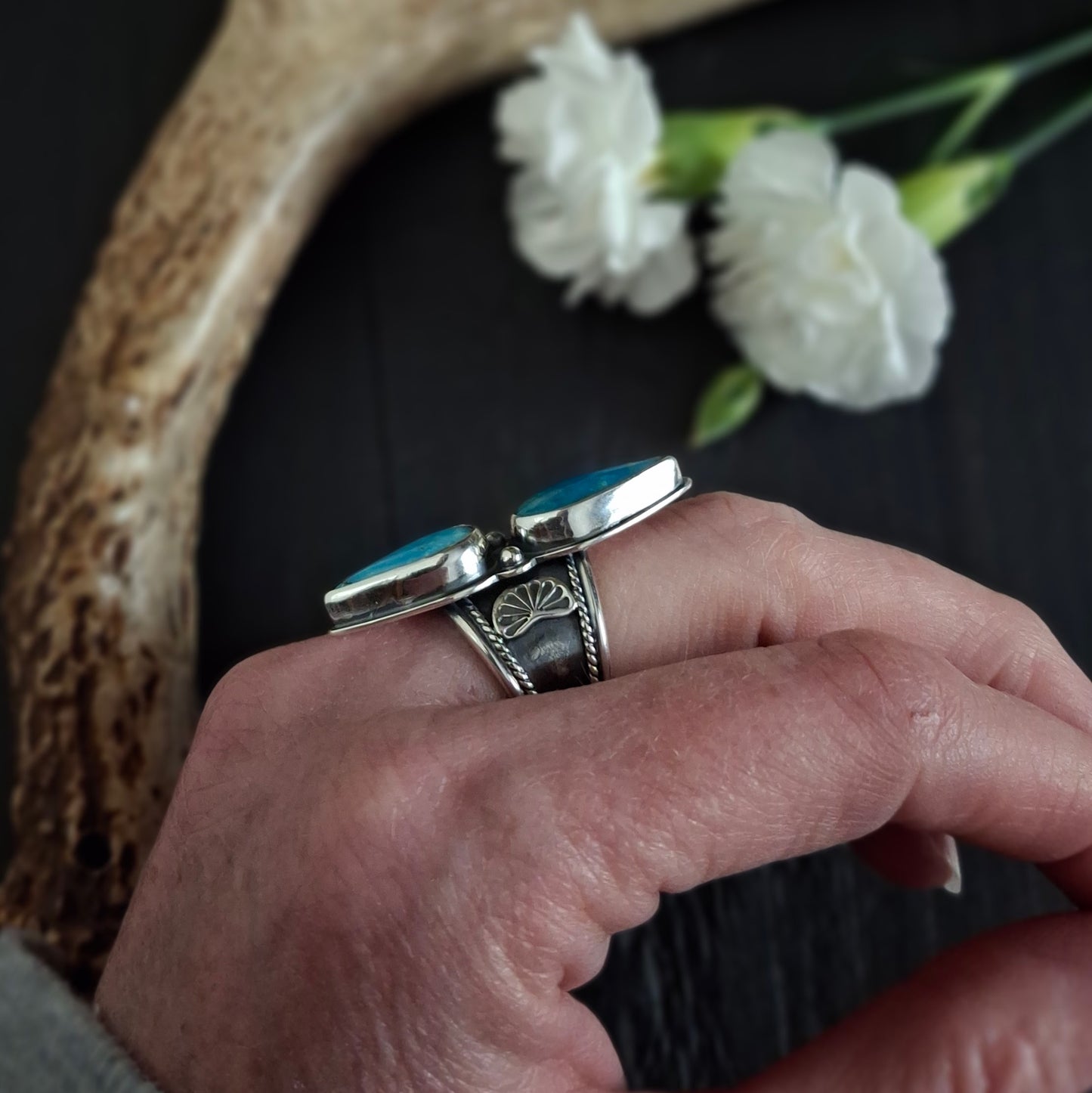 Kingman & Royston Turquoise Ring | Sterling Silver | Spring Collection