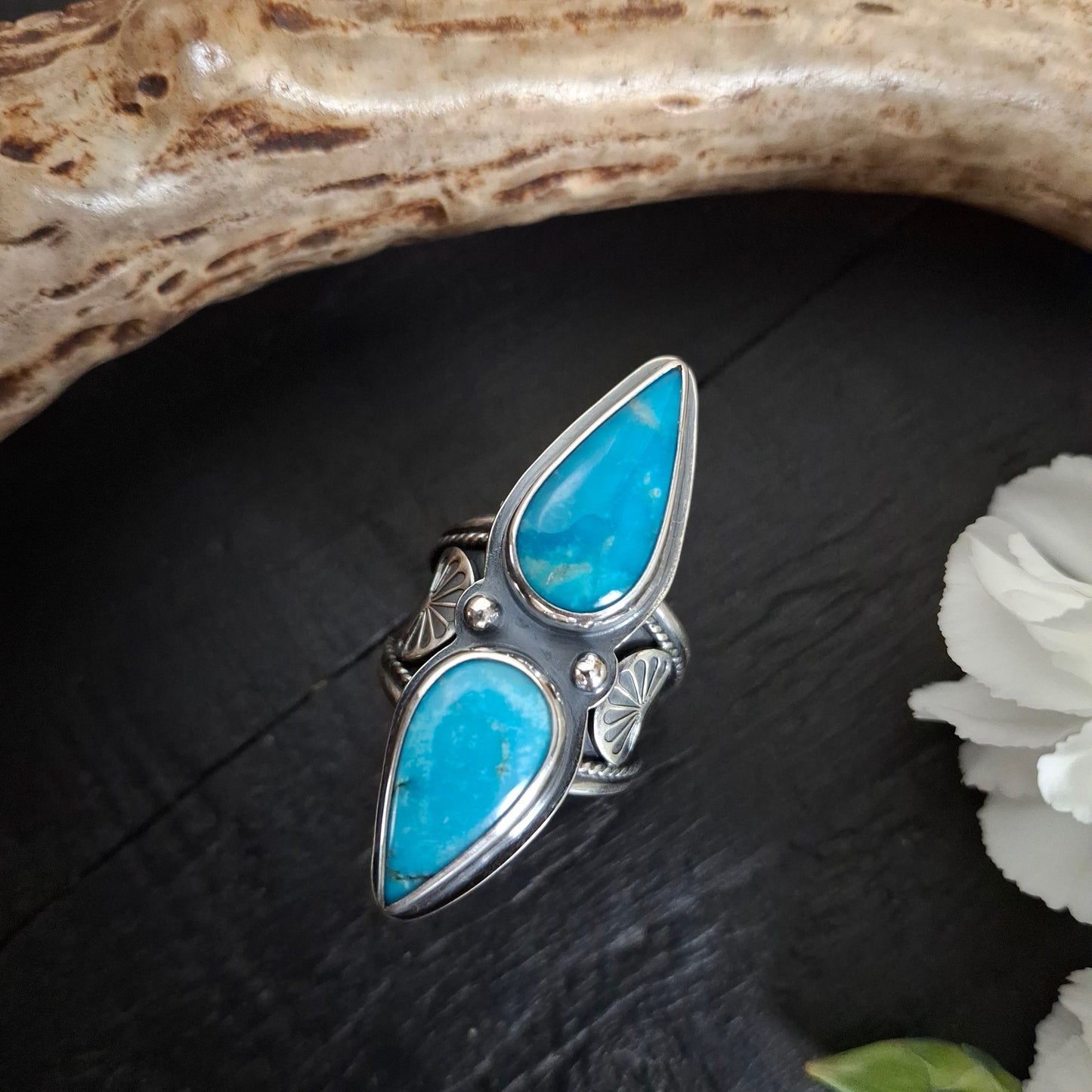 Kingman & Royston Turquoise Ring | Sterling Silver | Spring Collection