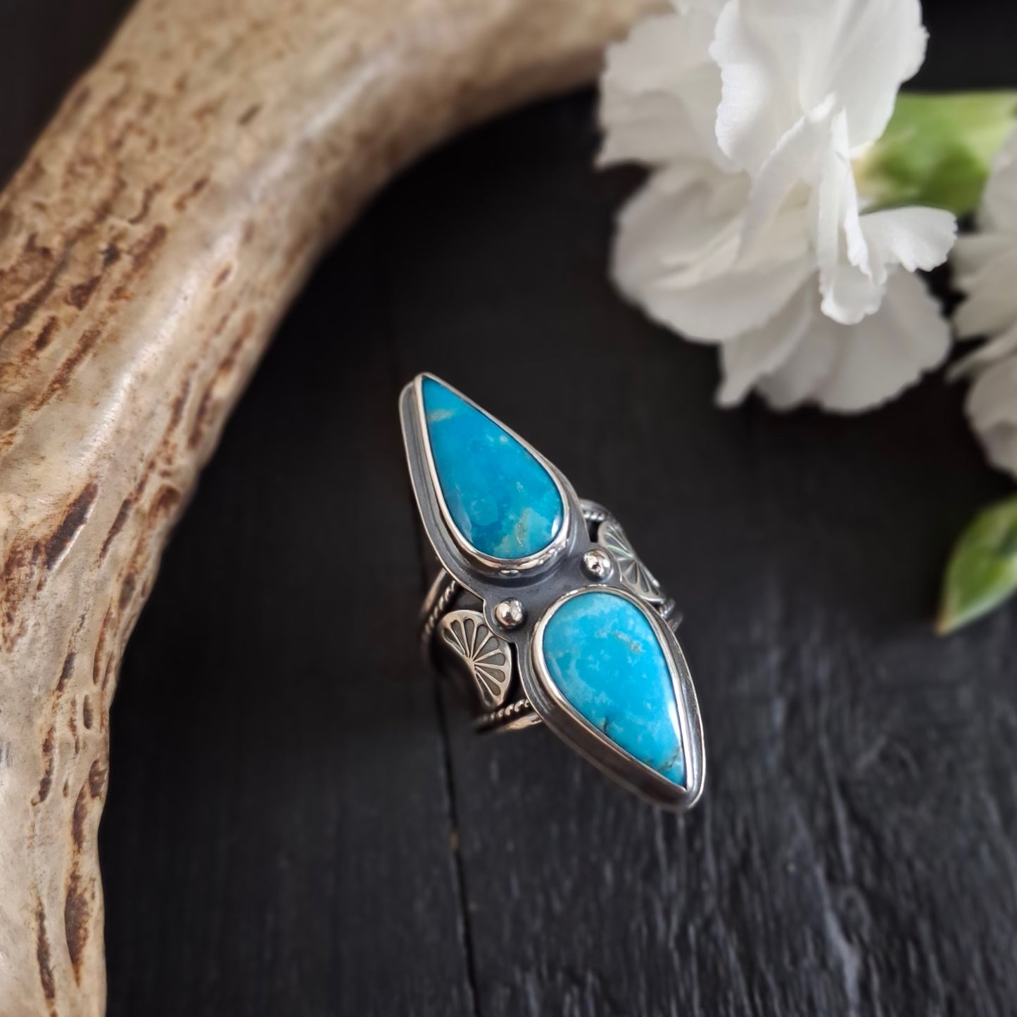 Kingman & Royston Turquoise Ring | Sterling Silver | Spring Collection