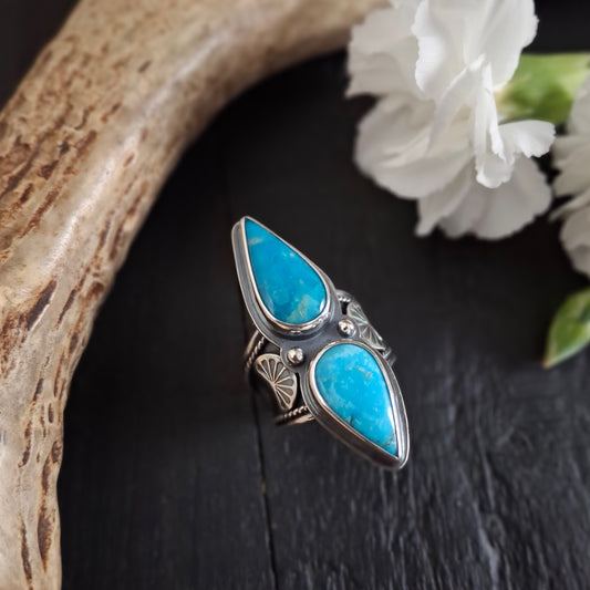 Kingman & Royston Turquoise Ring | Sterling Silver | Spring Collection