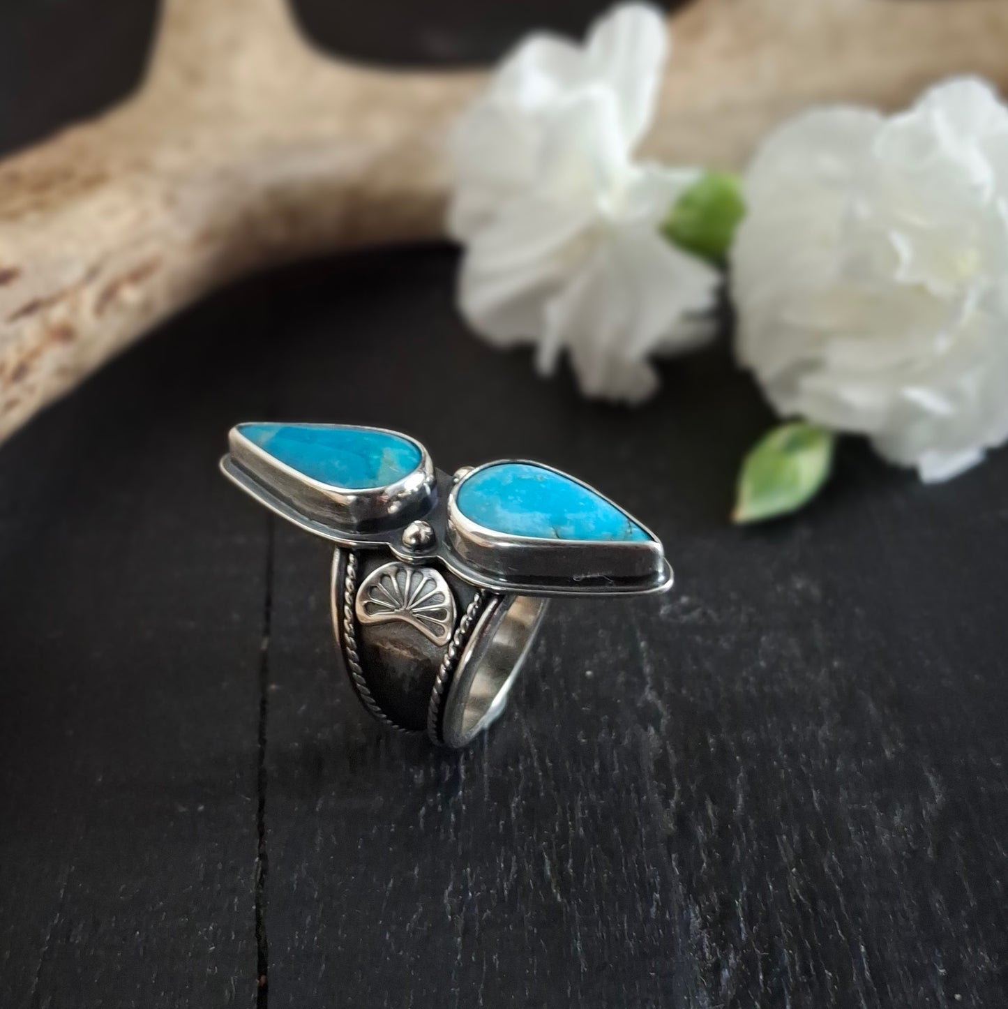 Kingman & Royston Turquoise Ring | Sterling Silver | Spring Collection