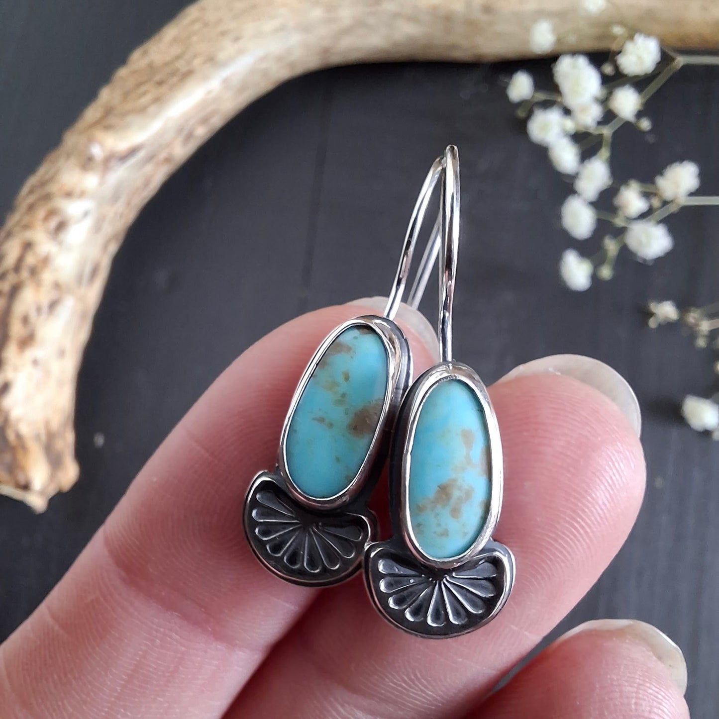Kingman Turquoise Earrings | Sterling Silver | Spring Collection
