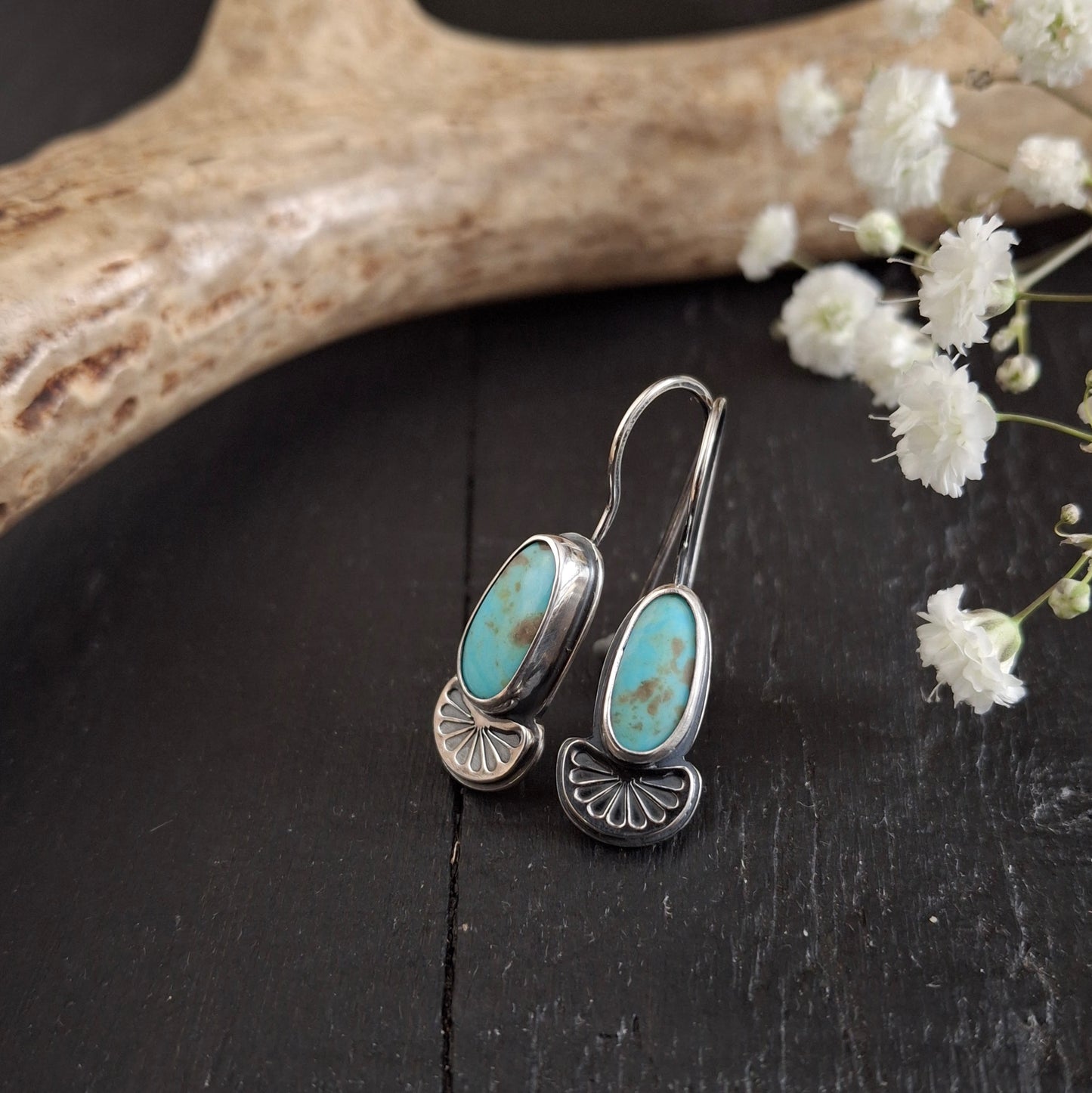 Kingman Turquoise Earrings | Sterling Silver | Spring Collection