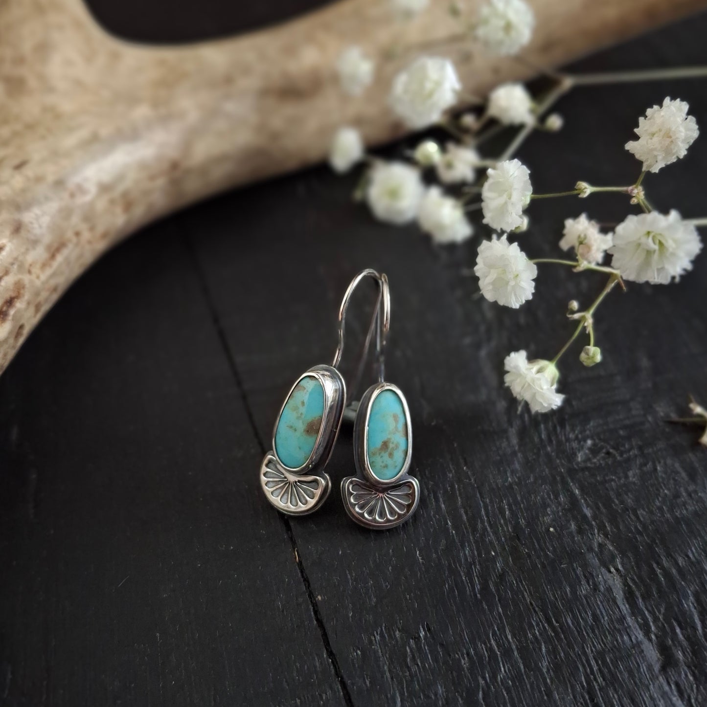 Kingman Turquoise Earrings | Sterling Silver | Spring Collection