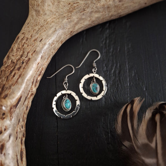 Hubei Turquoise Spinner Earrings | Spring Collection