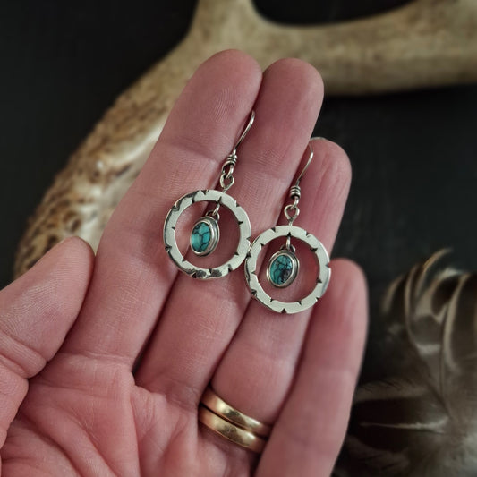 Hubei Turquoise Spinner Earrings | Spring Collection