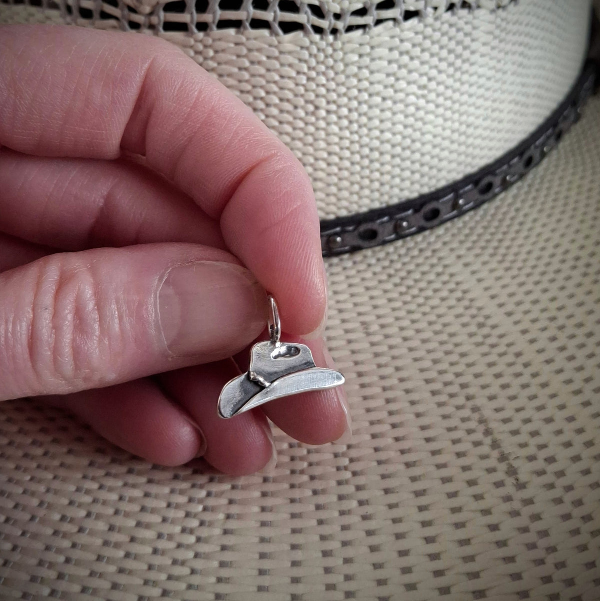 Western Sterling Silver Charms | Reclaimed Silver | Turquoise Accent