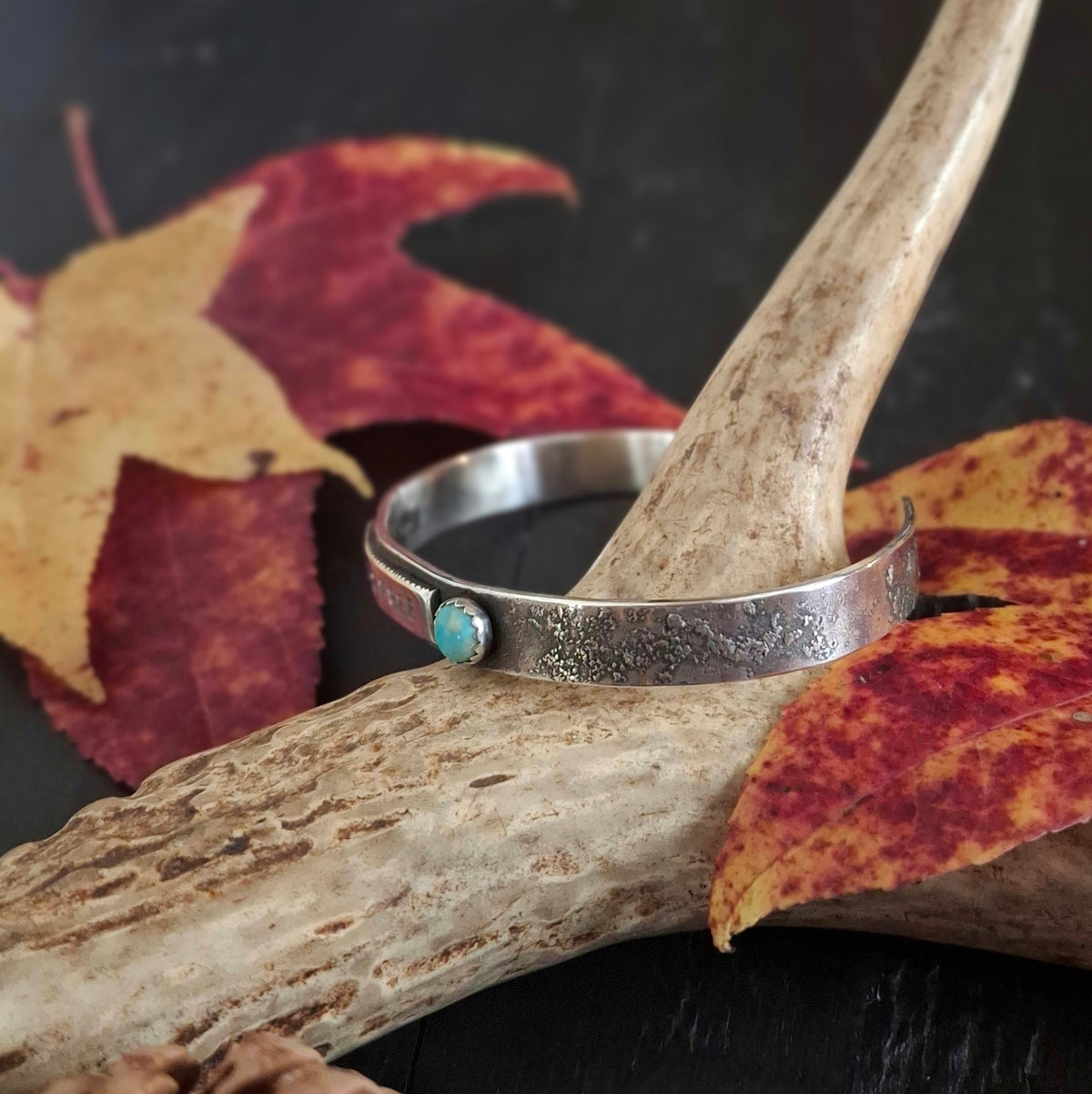 Wild & Free Sterling Silver Cuff | Reclaimed Silver and Arizona Turquoise