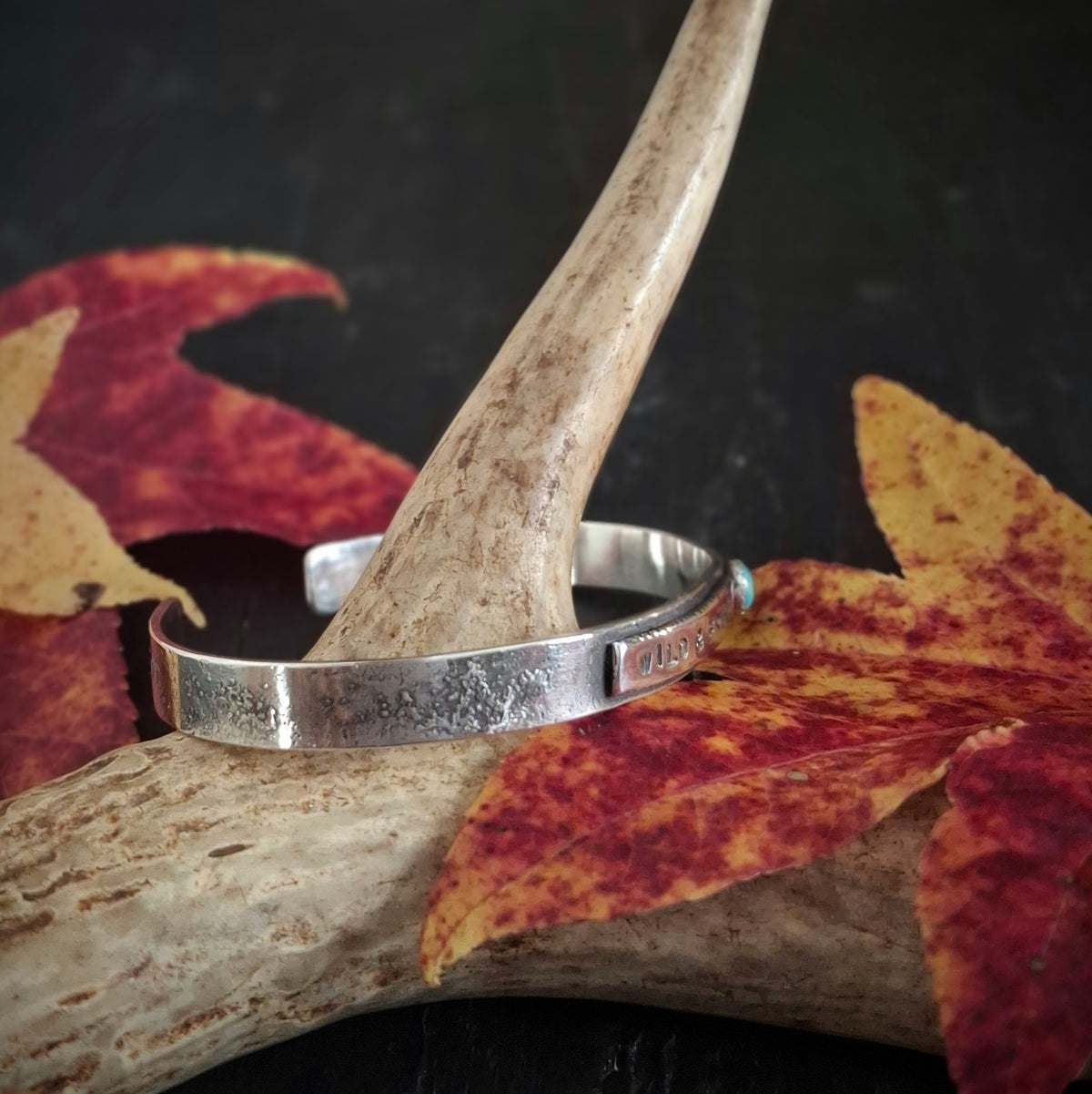 Wild & Free Sterling Silver Cuff | Reclaimed Silver and Arizona Turquoise