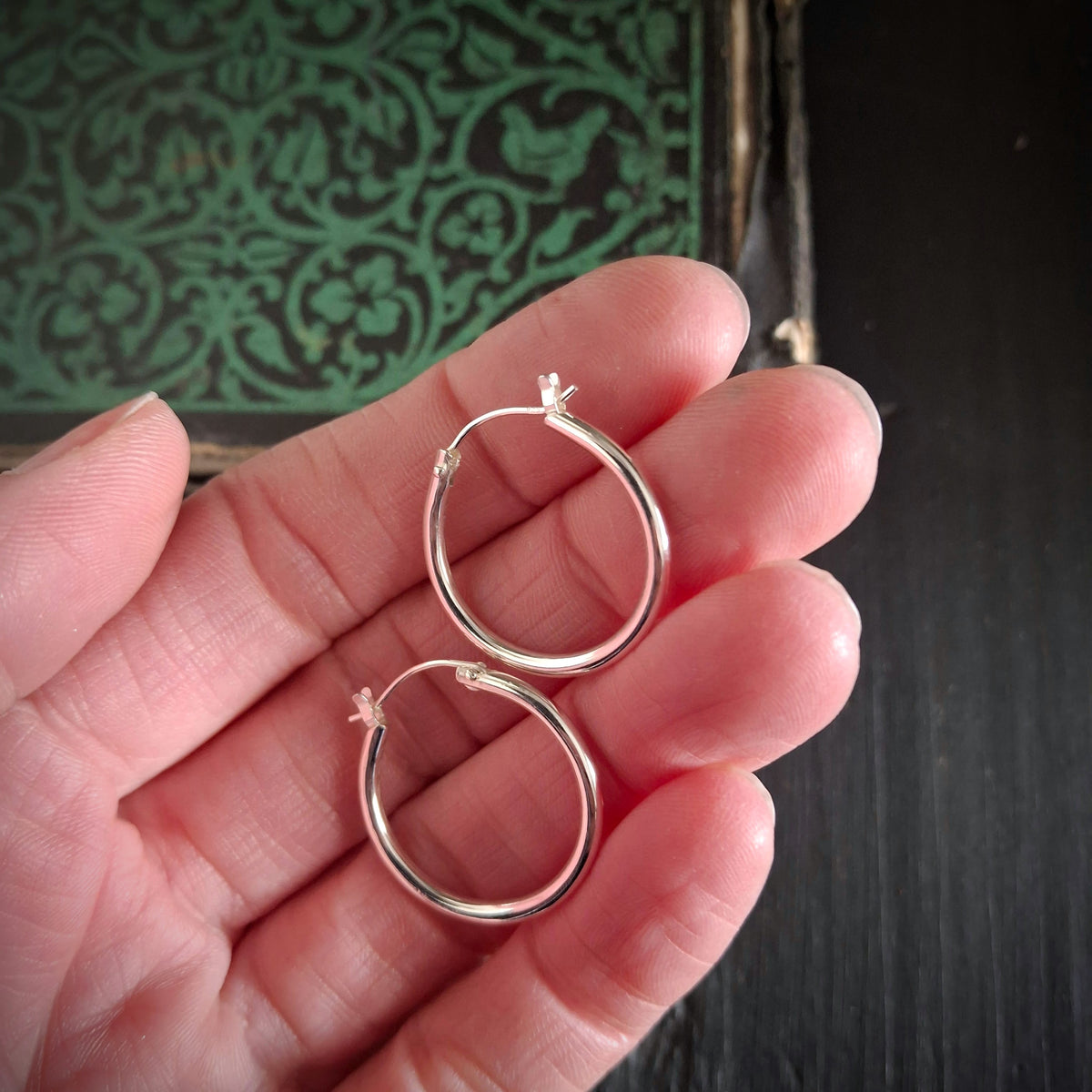 Everyday Sterling Silver Hoop Earrings | Classic Silver Hoops