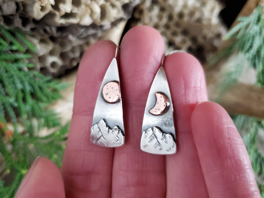 Moonlit Mountain Earrings